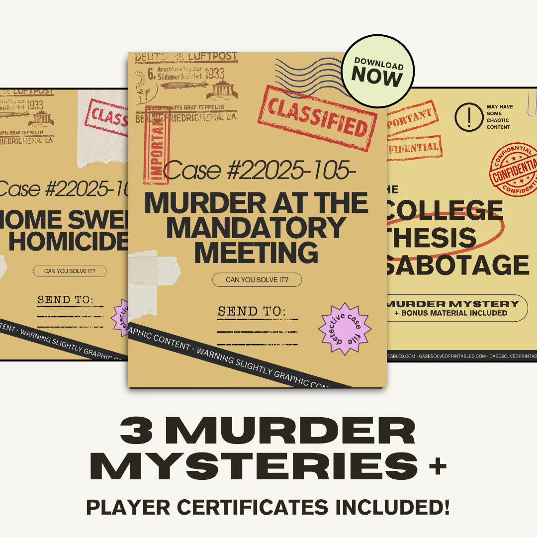 Bundle of 3 - Home Sweet Homicide & Murder at The Mandatory Meeting & The Collage Thesis Sabotage